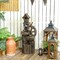 Edge Collections - 13.6" x 11.6" x 36.2" - Brown - Outdoor Fountain & Birdhouse!